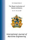 International Journal of Maritime Engineering雜志封面